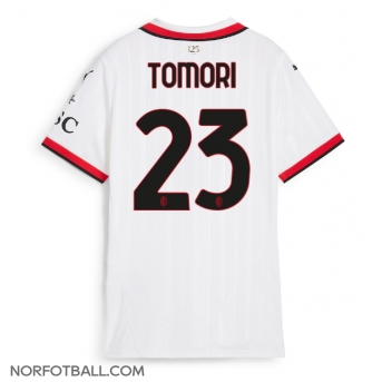 Billige Fotballdrakt AC Milan Fikayo Tomori #23 Replika Bortedrakt Dame 2024-25 Kortermet
